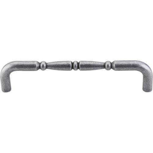 Top Knobs 7" Centers Handle in Pewter