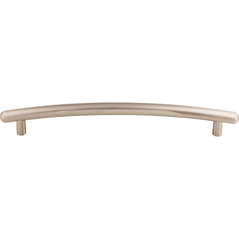 Top Knobs Curved 12" Centers Appliance Pull in Brushed Satin Nickel