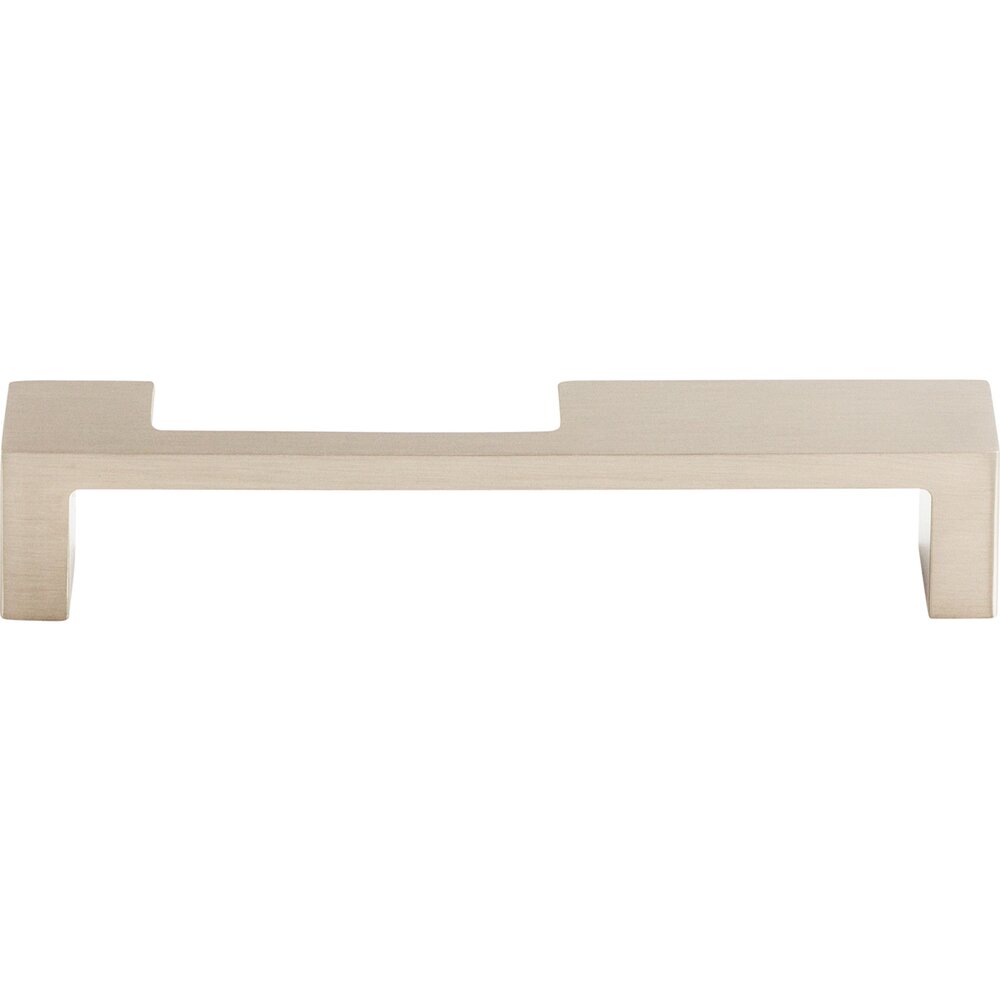 Top Knobs Modern Metro Notch Pull B 5" Centers Bar Pull in Brushed Satin Nickel