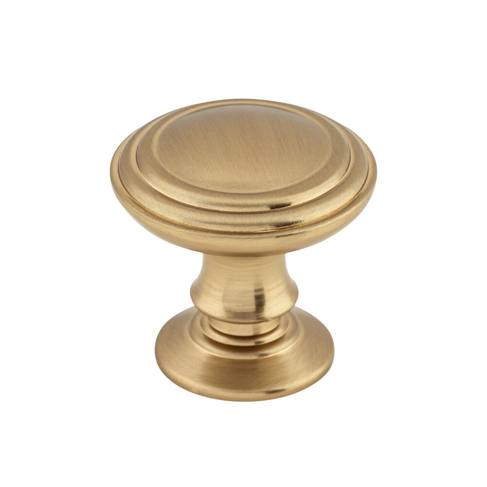 Top Knobs Reeded 1 1/4" Diameter Mushroom Knob in Honey Bronze