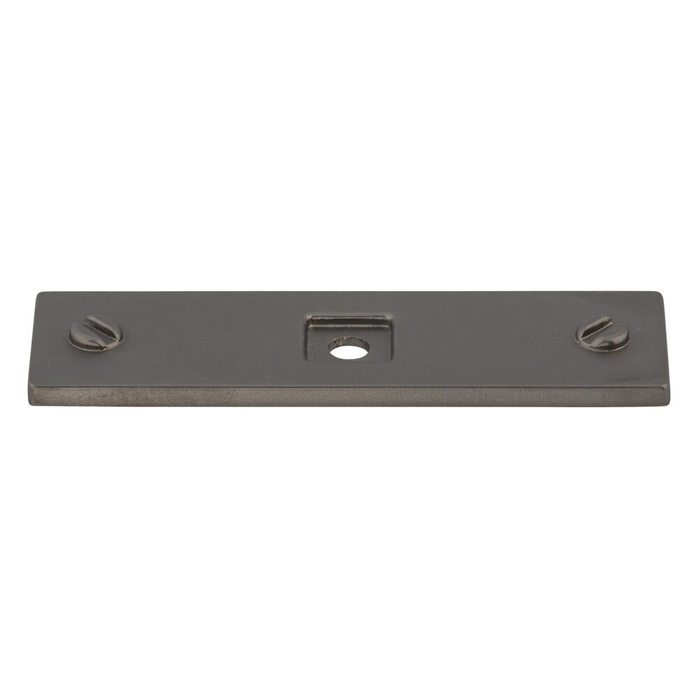 Top Knobs Channing 3" Knob Backplate in Ash Gray