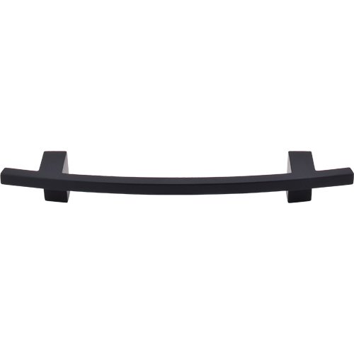 Top Knobs Slanted 5" Centers Bar Pull in Flat Black
