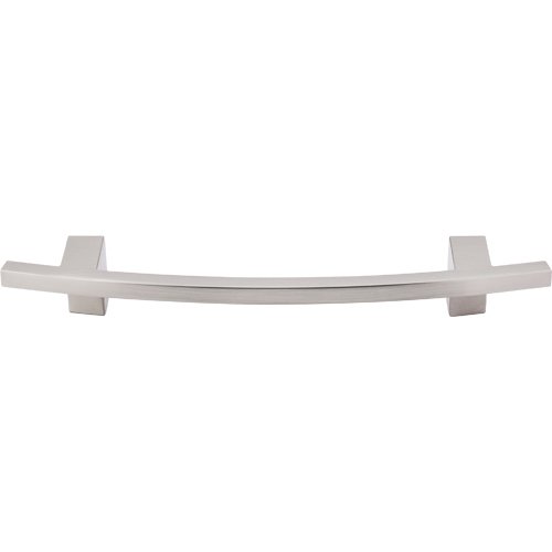 Top Knobs Slanted 5" Centers Bar Pull in Brushed Satin Nickel