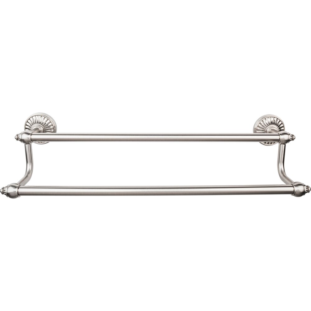 Top Knobs Tuscany Bath Towel Bar 18" Double in Brushed Satin Nickel