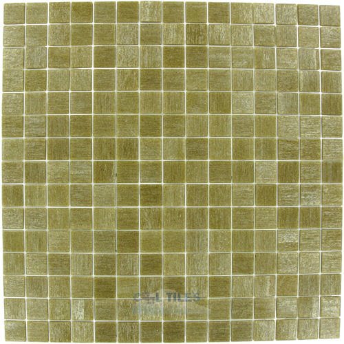 Vicenza Mosaico Glass Tiles 3/4" Glass Film-Faced Sheets In Sand