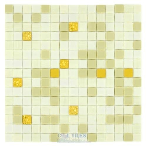 Vicenza Mosaico Glass Tiles Film Faced Sheets in Smooth