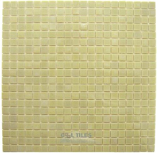 Vicenza Mosaico Glass Tiles 5/8" Glass Film-Faced Sheets in Olivina