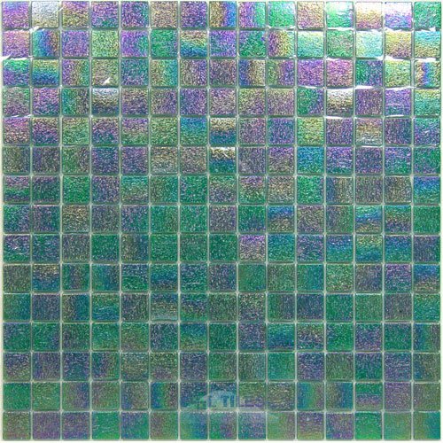 Vicenza Mosaico Glass Tiles 3/4" Glass Film-Faced Sheets in Valley