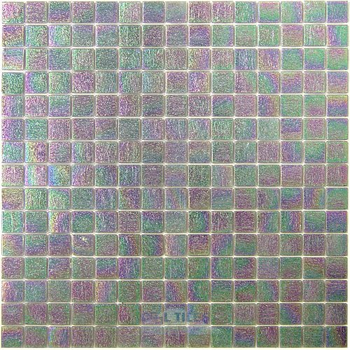 Vicenza Mosaico Glass Tiles 3/4" Glass Film-Faced Sheets in Warm Fog