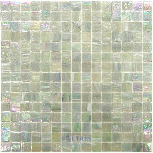 Vicenza Mosaico Glass Tiles 3/4" Glass Film-Faced Sheets in Willow