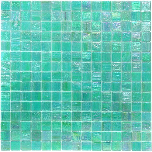 Vicenza Mosaico Glass Tiles 3/4" Glass Film-Faced Sheets in Mermaid Song