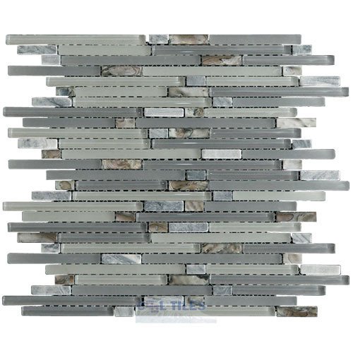Illusion Glass Tile Glass and Stone Mosaic Tile in Shark Cove