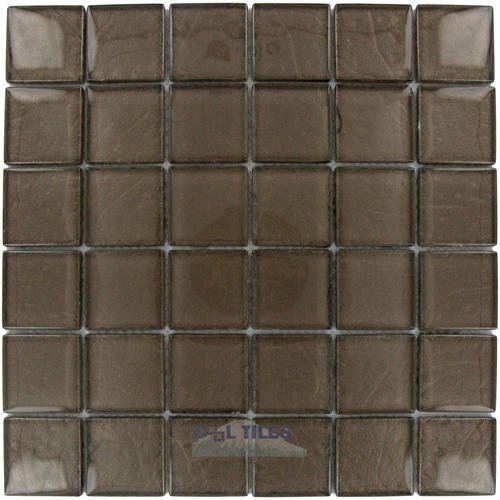 Illusion Glass Tile 1 7/8" x 1 7/8" Glass Mosaic Tile in Mink