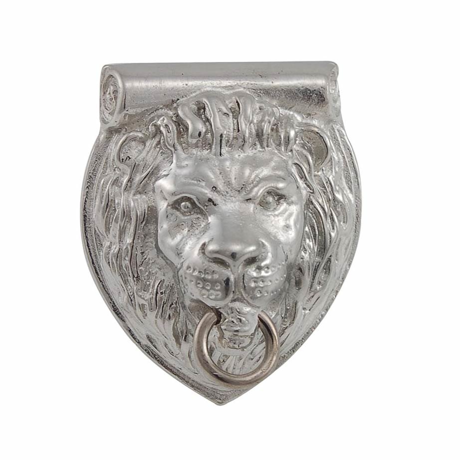 Vicenza Hardware Lion Head Knob in Polished Silver