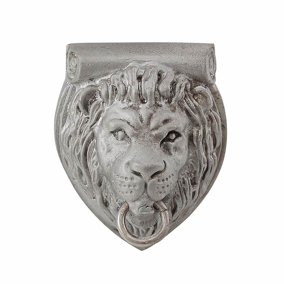 Vicenza Hardware Lion Head Knob in Satin Nickel