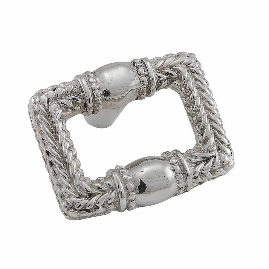 Vicenza Hardware Braided Square Knob in Polished Silver