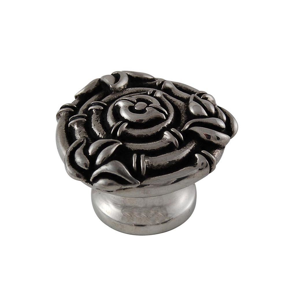 Vicenza Hardware Bundled Round Bamboo Knob in Antique Silver