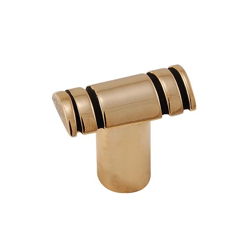 Vicenza Hardware Lines Knob in Antique Gold