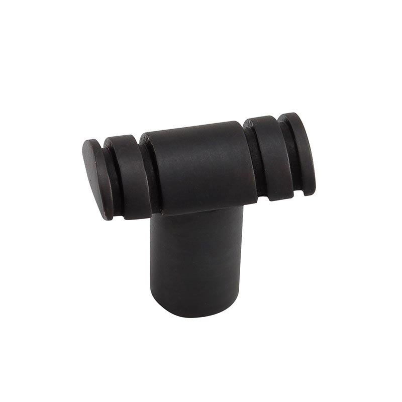 Vicenza Hardware Lines Knob in Oil Rubbed Bronze