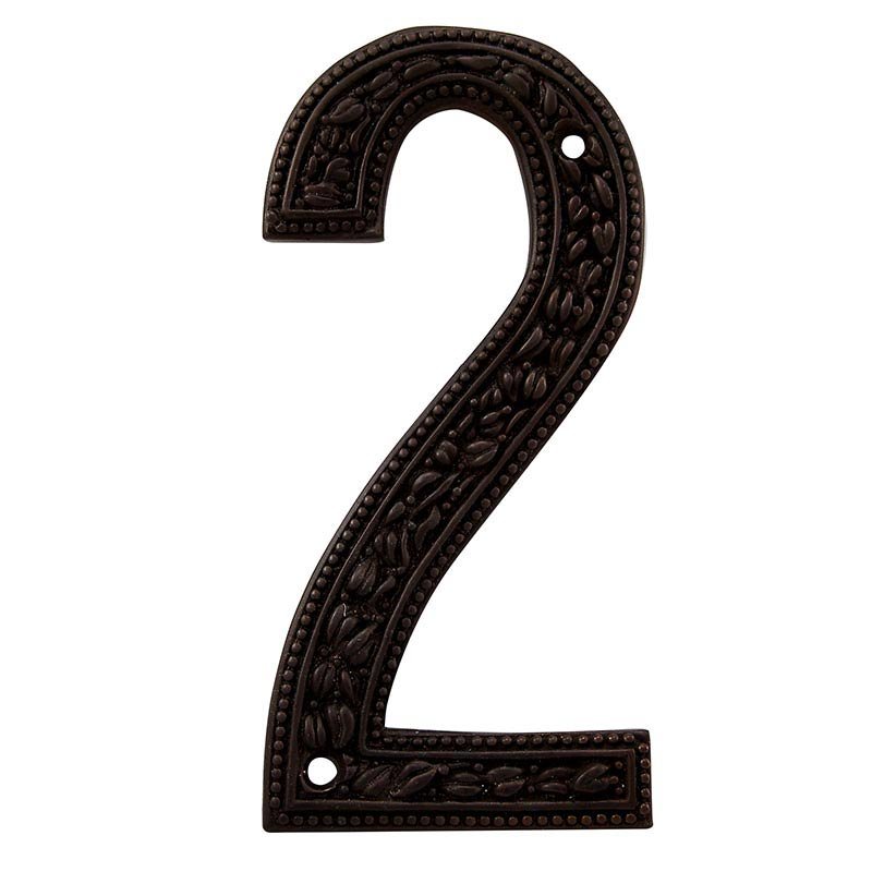 Vicenza Hardware 2 Number in Oil Rubbed Bronze