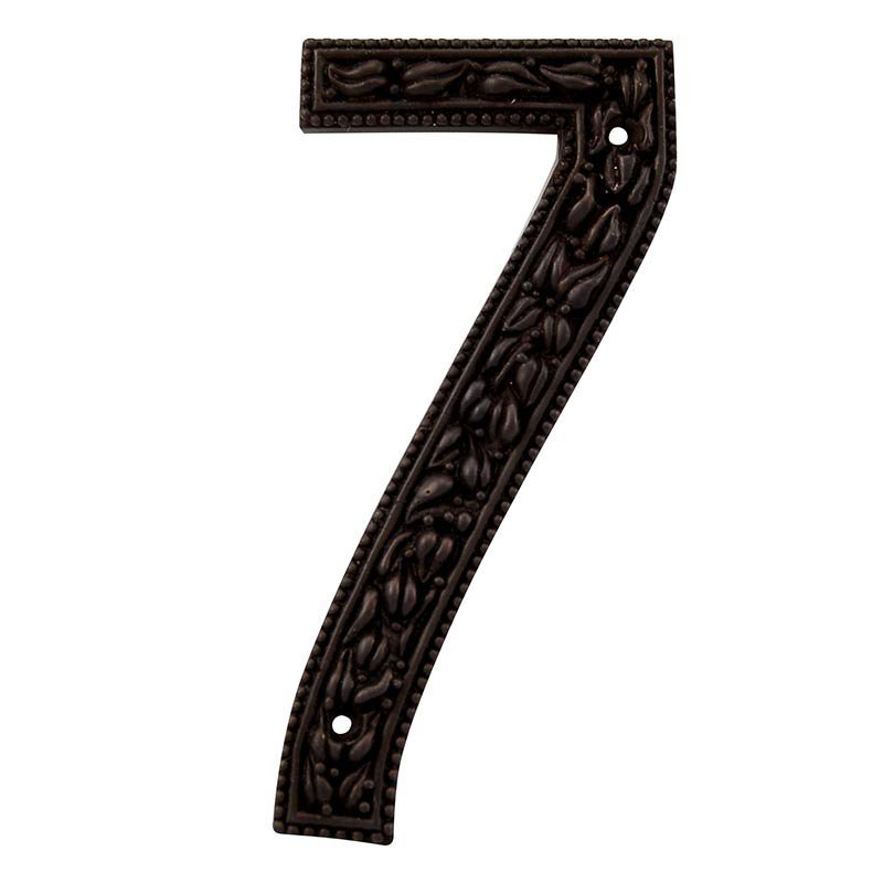 Vicenza Hardware 7 Number in Oil Rubbed Bronze