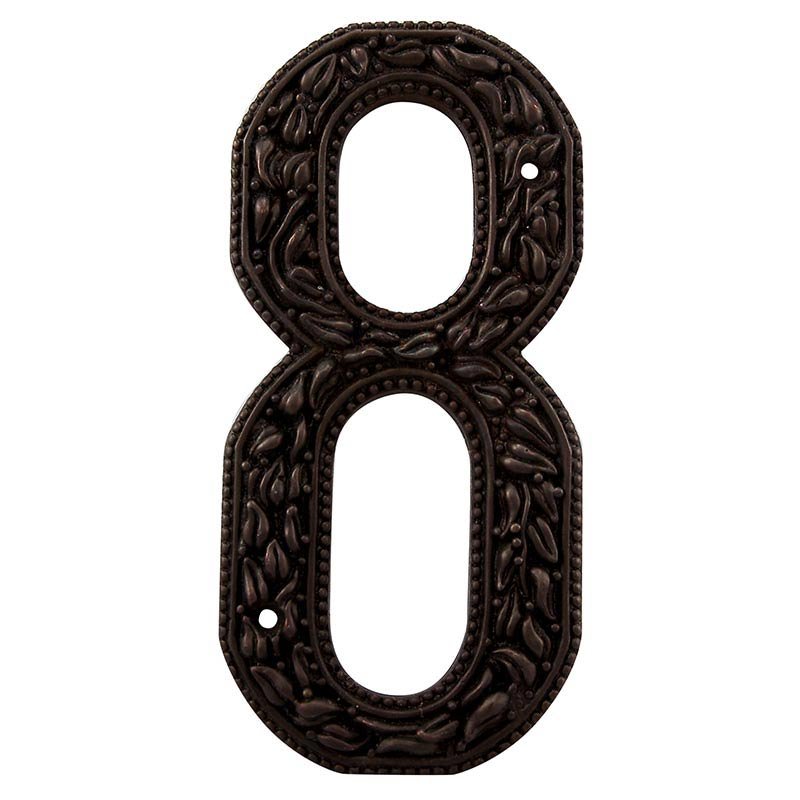 Vicenza Hardware 8 Number in Oil Rubbed Bronze