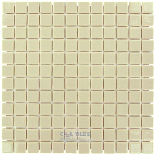 Vidrepur 1" x 1" Colors Recycled Glass Tile in Bone