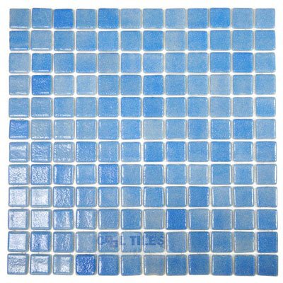 Vidrepur Recycled Glass Tile Mesh Backed Sheet in Fog Sky Blue Slip-Resistant