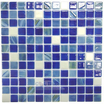 Vidrepur Recycled Glass Tile Mesh Backed Sheet in Miami Mix