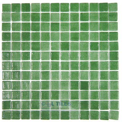 Vidrepur Recycled Glass Tile Mesh Backed Sheet in Fog Green