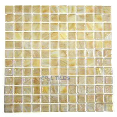 Vidrepur Recycled Glass Tile Mesh Backed Sheet in Brushed Sand Iridescent