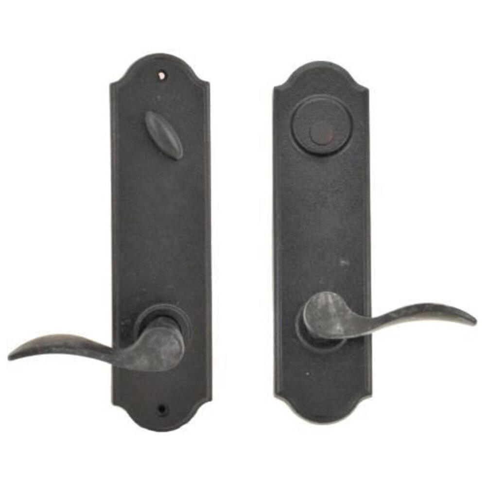 Weslock Door Hardware Tramore - Right Hand Dummy Handleset with Carlow Lever in Black