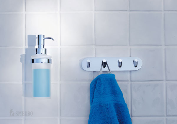 Home Bathroom Line - Frosted Glass Soap Dispenser Wall Mounted 