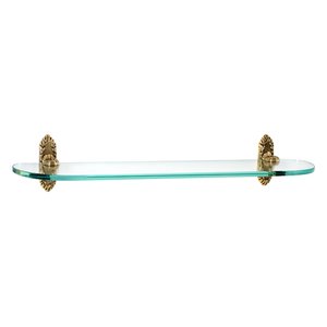 Alno Inc. Creations 24" Glass Shelf with Brackets in Polished Antique