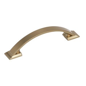 Amerock 3 3/4" Centers Cabinet Pull in Golden Champagne