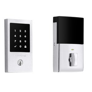 Baldwin Hardware Minneapolis Touchscreen Deadbolt with Z-Wave in Polished Chrome