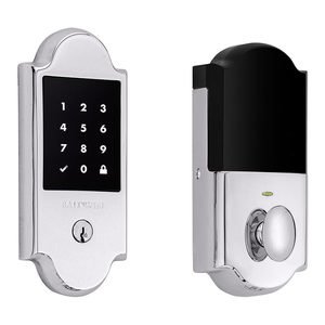 Baldwin Hardware Boulder Touchscreen Deadbolt with Z-Wave in Polished Chrome