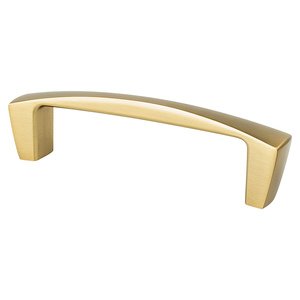 Berenson Hardware 3 3/4" Centers Classic Comfort Pull in Modern Brushed Gold