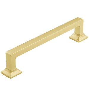 Classic Brass 6" Centers Handle in Satin Brass No Lacquer