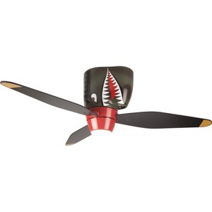 Craftmade 48" Tiger Shark Ceiling Fan with Blades and Integrated Light Kit