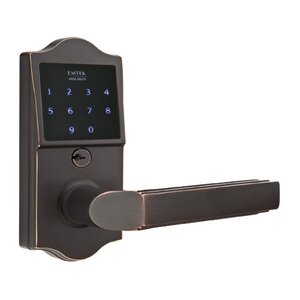 Emtek Hardware EMTouch Classic Keypad with Right Handed Milano Lever in Oil Rubbed Bronze