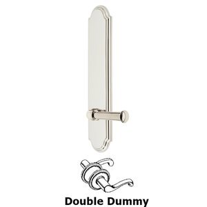 Grandeur 836614 Hardware Arc Tall Plate Double Dummy with Georgetown Lever in Satin Nickel