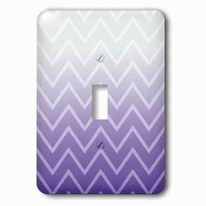 Abstract - Single Toggle Wallplate With Purple Ombre Chevron Stripes ...