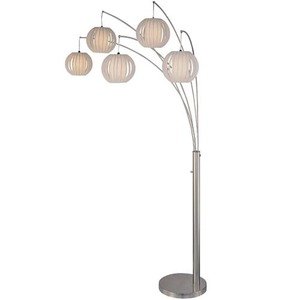 Light Arch Floor Lamp In Polished Steel, Tall Contemporary Floor Lamps