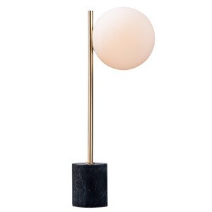 Maxim Lighting 1-Light Table Lamp in Satin Brass And Black