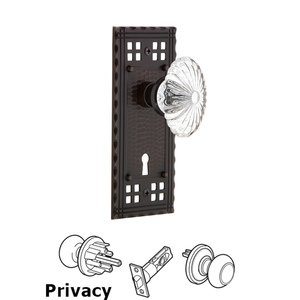 Craftsman - Complete Privacy Set with Keyhole - Craftsman Plate with