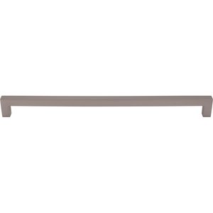 Top Knobs 12" Centers Square Bar Pull in Ash Gray