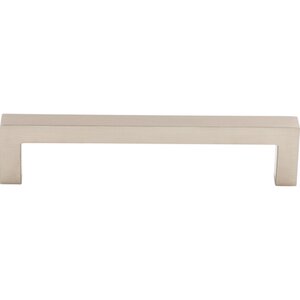 Top Knobs 5" Centers Square Bar Pull In Brushed Satin Nickel