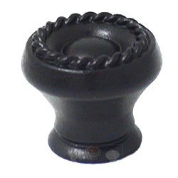 Abstract Designs Rope Knob in Matte Black