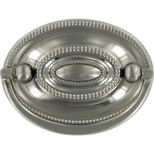 Abstract Designs 2 1/4" Centers Drop Pull in Satin Nickel